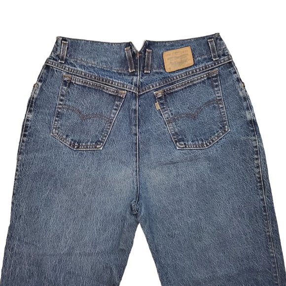 Vtg 80s USA Levis 921 S 18 (31x31 14" High Rise) Mom Tapered *Hemmed* Jeans A14 - Picture 5 of 11